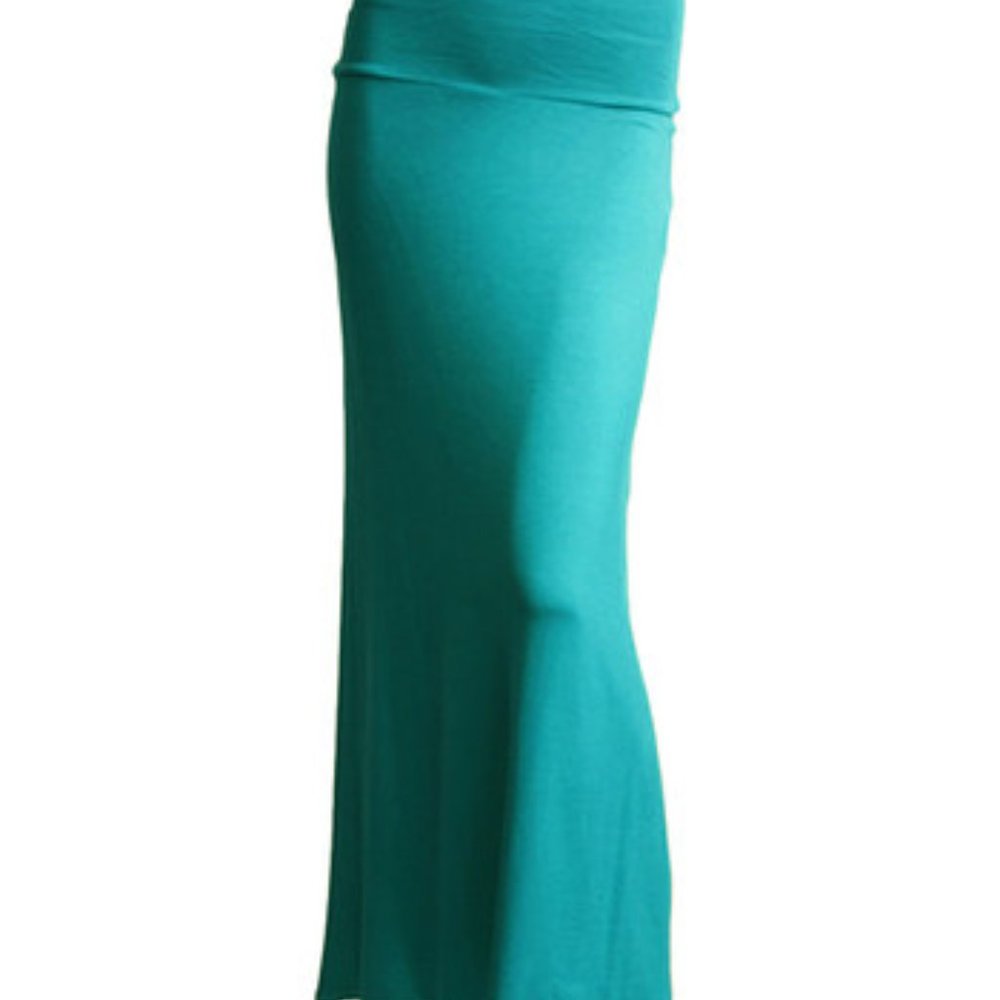 Women's Turquoise Maxi Skirt